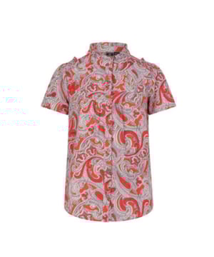 
Indian Blue Jeans Meisjes blouse paisley - Soft rood
100% Polyester
