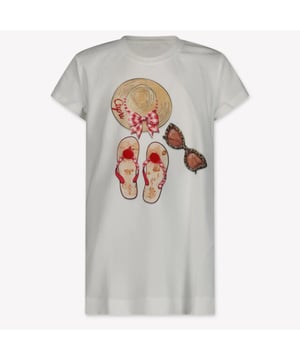 
MonnaLisa 11E623 kinder t-shirt wit - s25 shirt km holiday essentials - zomer 2025