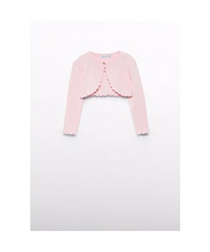 
Abel & Lula Zomer vest gebreid meisjes - peony roze

Materiaal