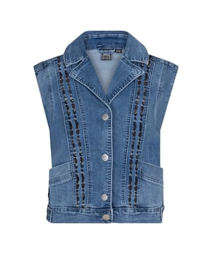
Indian Blue Jeans Meisjes denim gilet embroidery - Medium blauw denim

Materiaal 70% Cotton/ 29% Polyester/ 1% Elastane