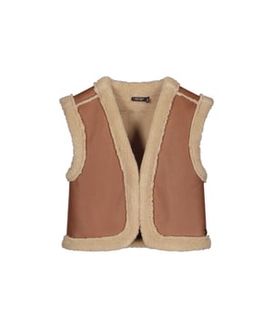 
Like Flo Meisjes reversibel gilet teddy - Dewi - Cognac

Materiaal 100%PE