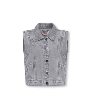 
Kids ONLY zomer jeans gilet meisjes - licht grijs denim - Kogkennedy

Materiaal 100% katoen