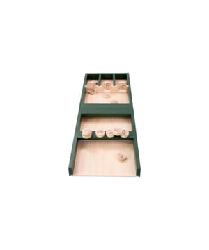 
<p>De dino sjoelbak. Een ideaal kerst, sinterklaas of verjaardag cadeau. Maak je kinderen blij met deze prachtige sjoelbak speciaal geontwerpd voor kinderen. Met de leuke iconen en de speelse kleur maak je ieder kind blij. </p>
<p>De Dino kindersjoelbak is een massief houten sjoelbak met een houten frame van 1,5cm dikte. De sjoelbak bestaat uit 2 delen en wordt met elkaar verbonden door een magneet. De Dino kindersjoelbak is 80cm lang en wordt geleverd met 12 holgedraaide sjoelstenen en een handige opbergtas. </p>
<p>Deze kindersjoelbak is een erg leuk cadeau voor kinderen tussen de 4 en 99 jaar.</p>