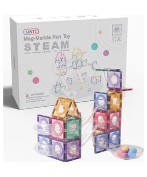 
<h2>MNTL Magnetische knikkerbaan 80delig Pastel</h2>
<p>Ontdek de magie van creatief spelen met MNTL Magnetic Tiles! Deze set van 80 stuks Pastel magneten is ontworpen om de verbeelding van kinderen te stimuleren en eindeloze speelmogelijkheden te bieden. De heldere Pastel kleuren trekken de aandacht een maken het bouwen alleen maar leuker.</p>
<p><strong>Inhoud van de doos:</strong></p>
<ul>
<li>1 opvangbakje</li>
<li>5 knikkerballen</li>
<li>6 brede bochten</li>
<li>10 korte bochten</li>
<li>8 glijbanen</li>
<li>8 korten tussenstukjesÂ </li>
<li>10 lange tussenstukjes</li>
<li>32 magnetische tegels</li>
</ul>
<p>Â </p>
<p>Maak van een regenachtige middag een creatief avontuur met de MNTL Magnetische Knikkerbaan! Deze 80-delige set in zachte pastelkleuren zorgt voor eindeloos bouwplezier. De magnetische tegels klikken eenvoudig aan elkaar, zodat de kinderen keer op keer nieuwe banen kunnen maken. Veilig, stevig en ideaal om spelenderwijs te leren over zwaartekracht en magnetisme. Perfect voor urenlang speelplezier, terwijl jij even kunt ontspannen. Voeg een vleugje fantasie toe aan de speelkamer met deze prachtige knikkerbaan. Een must-have voor elke jonge bouwer!</p>
<p>Â </p>
<h3><strong>Waarom kiezen voor MNTL Magnetic Tiles?</strong></h3>
<ul>
<li><strong>Veiligheid:</strong> Gemaakt van hoogwaardige, veilige materialen die voldoen aan de strengste veiligheidsnormen.</li>
<li><strong>Gemakkelijk op te bergen:</strong> De tegels zijn eenvoudig te stapelen en op te bergen, waardoor opruimen een fluitje van een cent is.</li>
<li><strong>Educatief en leuk:</strong> Ideaal voor zowel thuis als in de klas, en biedt eindeloos veel leer- en speelplezier.</li>
</ul>
<p>Geef je kinderen het cadeau van eindeloze creativiteit en leerplezier met de MNTL Magnetische knikkerbaan 80delig - Pastel . Perfect voor jonge bouwers en kleine ontdekkingsreizigers!</p>
<p>Â </p>