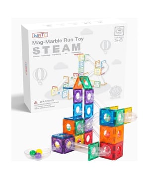 
<h3>MNTL Magnetic Tiles Magnetische Tegels Rainbow sterren 100 stuks</h3>
<p>Breng de magie van regenboogkleuren en eindeloos bouwplezier naar je huis met de MNTL Magnetische Knikkerbaan! Deze set bevat 100 kleurrijke, magnetische stukken waarmee kinderen hun eigen knikkerbaan kunnen ontwerpen en bouwen. Laat hun creativiteit de vrije loop terwijl ze leren over zwaartekracht en beweging.</p>
<p><strong>Inhoud van de doos:</strong></p>
<ul>
<li>30 Vierkanten met gaten</li>
<li>16 Korte buizen</li>
<li>12 Bocht 180 graden</li>
<li>12 Bocht 90 graden</li>
<li>10 Lange buizen</li>
<li>10 Buizen met kronkel</li>
<li>6 Knikkers</li>
<li>2 Trechters</li>
<li>1 Buis met heuvel</li>
<li>1 Buis met heuvel open dak</li>
</ul>
<p><strong>Belangrijkste Voordelen:</strong></p>
<p>Hey knikkerbaanliefhebber! Zoek je iets dat zowel leuk als leerzaam is? Ontdek de MNTL Magnetische Knikkerbaan:</p>
<ul>
<li>Deze set bevat maar liefst 100 stukken in levendige regenboogkleuren, perfect voor het bouwen van spectaculaire knikkerbanen.</li>
<li>Ontworpen met de Montessori-methode in gedachten, waardoor kinderen spelenderwijs leren over fysica en techniek.</li>
<li>De magnetische onderdelen zijn eenvoudig te verbinden en bieden eindeloze mogelijkheden voor creativiteit en verbeelding.</li>
<li>MNTL staat bekend om hoogwaardige producten die dezelfde kwaliteit bieden als andere A-merken, maar dan voor een voordeligere prijs.</li>
<li>De stevige, duurzame stukken zorgen ervoor dat deze knikkerbaan jarenlang meegaat.</li>
</ul>
<p>Deze magnetische tegels zijn perfect voor kinderen die houden van bouwen, ontdekken en leren. Ze zijn een uitstekende manier om ruimtelijk inzicht, fijne motoriek en creatief denken te bevorderen. Dankzij de compatibiliteit met andere populaire merken, kunnen kinderen hun bestaande sets uitbreiden en hun creaties naar een hoger niveau tillen.</p>
<p>Geef je kinderen het cadeau van eindeloze creativiteit en leerplezier met de MNTL Magnetische Knikkerbaan Rainbow - 100 stuks. Perfect voor jonge bouwers en kleine ontdekkingsreizigers!</p>