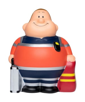 
100% Polyurethaan. Hoogte: 10cm. Breedte: 8cm. Ontwerp: Ambulance, Koffer. Personages: Bert.
