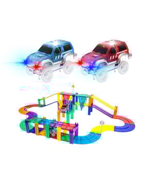 
<h2>PicassoTiles Magnetische Tegels Racebaan met LED-auto's</h2>
<ul>
<li>Leerzaam spelen samen of alleen</li>
<li>Duurzaam speelgoed</li>
<li>Kinderen kunnen al hun creativiteit kwijt</li>
<li>STEAM leren, staat voor Science, Technology, Engineering, Arts & Mathematics</li>
<li>Gemaakt van niet-giftig ABS-plastic</li>
<li>Vanaf 3 jaar</li>
</ul>
<p>Ontdek de grenzeloze wereld van creativiteit met de PicassoTiles Magnetic racebaan - 50 delig . Deze set biedt niet alleen eindeloos speelplezier, maar ook een leerzame ervaring voor jonge ontdekkers, zowel solo als in gezelschap.</p>
<p>Met duurzaamheid als kernwaarde is dit speelgoed ontworpen om lang mee te gaan, waardoor het een verantwoorde keuze is voor ouders die waarde hechten aan kwaliteit en langdurig speelplezier. Kinderen kunnen hun verbeeldingskracht de vrije loop laten, terwijl ze tegelijkertijd waardevolle vaardigheden ontwikkelen.</p>
<p>De PicassoTiles Magnetic Tiles set - 50 delig is niet zomaar speelgoed; het is een STEAM-leerervaring van formaat. De afkorting STEAM staat voor Science, Technology, Engineering, Arts & Mathematics, en deze set stimuleert kinderen om op een speelse manier kennis te maken met deze disciplines. Door te bouwen en te creëren, ontwikkelen ze probleemoplossende vaardigheden en ontdekken ze de fascinerende wereld van wetenschap en technologie.</p>
<p>Veiligheid staat voorop, en daarom is de set gemaakt van niet-giftig ABS-plastic. Vanaf 3 jaar kunnen kinderen zich onderdompelen in dit educatieve avontuur, waarbij ze niet alleen plezier hebben, maar ook essentiële vaardigheden voor de toekomst ontwikkelen.</p>
<p>Laat de verbeelding van jouw kinderen de vrije loop met de PicassoTiles Magnetic Tiles set betrouwbaar speelgoed voor leerzaam en duurzaam speelplezier vanaf de vroege jaren.</p>
<div class="flex items-center"><span class="type__body--bold text-left">In de doos</span></div>
<div class="accordion-content mb-4">
<div class="max-w-prose">
<div class="metafield-rich_text_field">
<p>8 kwartronde bochten<br />12 vierkante baantegels<br />16 steunpilaren<br />4 rechthoekige baantegels<br />4 hoge driehoeken<br />4 hellingen<br />2 LED-verlichte wagons</p>
</div>
</div>
</div>
<p>Er zijn 1 x AA-batterijen per wagon nodig, deze zijn NIET inbegrepen</p>
<p><