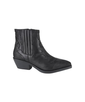 
Maruti 66.1710.03-A00  enkellaarzen gekleed dames in de kleur zwart materiaal leer maat 37 binnenvoering Leer materiaal zool Rubber