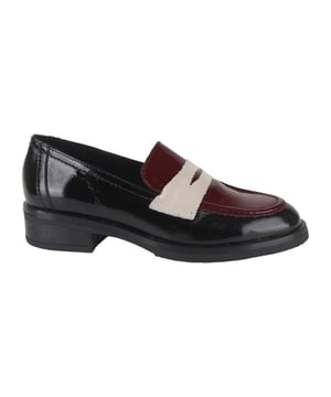 
Viguera 8381 COMBI NEGRO  instappers gekleed dames in de kleur zwart materiaal lak maat 37 binnenvoering Leer materiaal zool Rubber