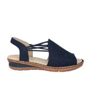 
Sandalen met modieuze sleehak – Laat een frisse wind door je schoenenkast waaien met deze sandaal van ara. Het interieur is gemaakt van hoogwaardige leermaterialen en vertoont een uitstekende afwerking. Een ander hoogtepunt is de 2 cm hoge sleehak, die vakkundig in het succesvolle ontwerp past. De blauwe sandaal van ara is de ideale schoen voor warme dagen.