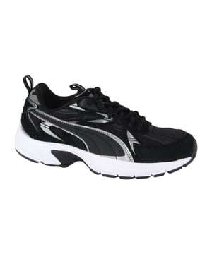 
Puma 393489-01  sneakers dames in de kleur zwart materiaal imitatieleer maat 37 binnenvoering Textiel materiaal zool Rubber