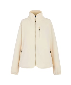 100% Polyester. Fabric: Microfleece. Design: Plain. 210gsm. Fabric Technology: Lightweight. Flat Locked Seams. Sleeve-Type: Long-Sleeved, Raglan. Neckline: Standing Collar, Stretch Binding. Cuff: Stretch Binding. Pockets: 1 Chest Pocket, 2 Side Pockets, Zip. Fastening: Full Zip. Hem: Curved, Stretch Binding. Sustainability: Made from Recycled Materials. 8 UK: 32 in. 10 UK: 34 in. 12 UK: 36 in. 14 UK: 38 in. 20 UK: 45 in. 18 UK: 43 in. 16 UK: 40 in.