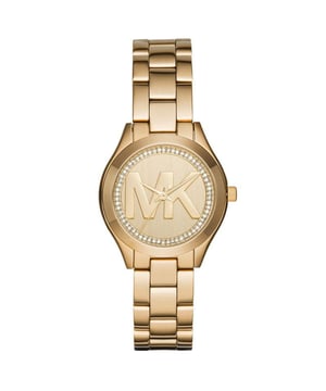 The Michael Kors MK3477 Ritz chronograph combines style and function with a rose gold-tone case and a crystal-set bezel. Its multifunction sub-dials display added features while quartz movement ensures accuracy. Durable and glamorous, it’s water-resistant for daily wear. A standout watch for women who enjoy elegance with performance.