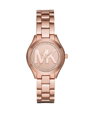 The Michael Kors MK3549 Slim Runway is a polished rose gold-tone stainless steel watch with a streamlined silhouette. Its understated dial is elegant yet practical, driven by quartz accuracy. Slim and comfortable, it suits both everyday use and formal occasions. A watch that delivers chic sophistication in a modern form.