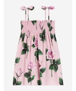 Introducing the exquisite Girls Sleeveless Rose Print Dress in Pink by Dolce & Gabbana. Perfect for SS2025, it's a must-have for any discerning young wardrobe.

Impeccably Crafted in Italy: Each dress reflects Dolce & Gabbana's dedication to quality and elegance.

Enchanting Rose Print: Adorned with a charming floral design, ensuring your little one dazzles at any occasion.

Quintessentially Feminine: Delicate pink hues and soft, sleeveless cut perfect for summer splendour.

Elevate her collection with this luxurious piece, directly from the heart of Italian fashion.