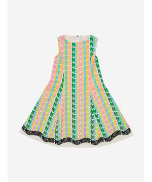Introducing the exquisite Girls Gabardine Dress in Multicolour by Msgm, a quintessential piece for SS2025 crafted in the vibrant heart of Italy. This stylish design promises to enliven your little girl's wardrobe with flair and sophistication. Explore its charming features:

Italian Craftsmanship: Impeccably made with premium materials for lasting elegance.

Vivid Multicolour: Eye-catching hues ensure your girl shines at every occasion.

Contemporary Style: Designed with a chic silhouette that captures the spirit of the season.

Perfect for modern young fashionistas, this dress offers both unparalleled style and comfort. Make it yours today!