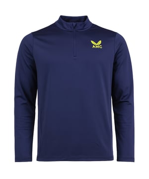 The Castore AMC Core Men’s Midlayer Tennis Top combines lightweight warmth with performance-driven design. Perfect for training or match days, it offers comfort, breathability, and freedom of movement to keep you focused on court.
Key Features
Material: 

High-performance, moisture-wicking fabric for lasting comfort.

Design: 

Sleek athletic look with subtle AMC and Castore branding.

Fit: 

Athletic cut tailored for unrestricted movement.

Closure: 

Quarter-zip neckline for adjustable ventilation.

Comfort: 

Lightweight insulation keeps you warm without overheating.

Durability: 

Reinforced stitching ensures long-lasting wear.

Performance: 

Stretch construction supports dynamic play.

Style: 

Minimalist tennis-inspired design suitable for sport and casual wear.

Official Branding: 

Features AMC logo from the Andy Murray collaboration.