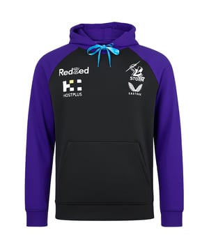 The Castore Melbourne Storm Men’s Black Training Hoodie blends premium performance with everyday comfort. Designed for training and casual wear, it showcases official team branding so you can support the Storm in style.
Key Features
Material: 

Soft, durable fabric blend for warmth and comfort.

Design: 

Sleek black finish with official Melbourne Storm detailing.

Fit: 

Athletic fit designed for training and leisure.

Hood: 

Adjustable drawstring hood for personalised coverage.

Pockets: 

Kangaroo front pocket for storage and hand warmth.

Comfort: 

Smooth interior lining ensures cosy wear.

Durability: 

Reinforced stitching built for long-lasting performance.

Style: 

Sport-inspired hoodie that pairs easily with joggers or jeans.

Official Branding: 

Features authentic Castore and Melbourne Storm logos.