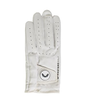 The Castore Left Handed White Golf Glove is designed to deliver comfort, grip, and control on the course. Crafted with premium materials, it ensures a secure fit and reliable performance for every swing.
Key Features
Material: 

High-quality, durable fabric with a soft feel.

Design: 

Classic white finish with subtle Castore branding.

Grip: 

Textured palm for enhanced club control.

Fit: 

Left-handed design with adjustable closure for a personalised fit.

Comfort:

Lightweight and breathable construction for all-day wear.

Durability: 

Reinforced stitching ensures long-lasting use.

Performance: 

Engineered to support precision and consistency in every shot.

Style: 

Clean and minimalist design suitable for any golfer’s kit.