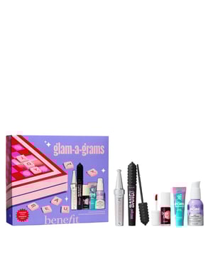 Experience the ultimate glam with the Benefit Glam A Grams 5-Piece Full Face Beauty Gift Set, valued at £111.77. This must-have kit includes Fluff Up Brow Wax for fuller brows, BADgal BANG! mascara for voluminous lashes, Benetint for a stunning rose-tinted lip and cheek finish, and The POREfessional primer for flawlessly smooth skin. Complete your beauty routine with the POREfessional Get Unblocked cleansing oil to effortlessly remove makeup. Unleash your inner glam goddess and elevate your beauty game with this all-in-one set!