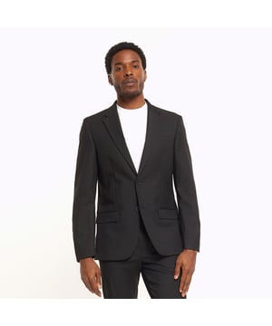 Suit Jacket, Big & Tall, Slim Fit, Single Breasted, Long Sleeve, Notch Lapels