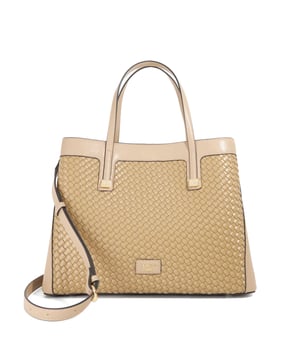Crafted from our distinctive printed weave, Deave is a versatile everyday tote designed with style and practicality in mind. The long top handles feature subtle embossed branding, complemented by a sleek gold logo on the front. Complete with a removable cross-body strap for added functionality, this spacious silhouette transitions effortlessly from work to weekend. A true wardrobe staple, elevated with signature Dune London detailing.