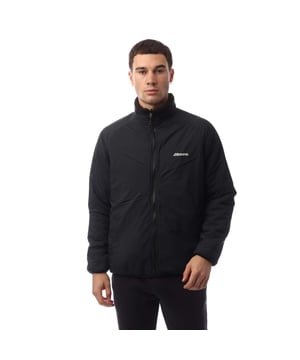 Heren Mizuno Polartec Thermalloft Reversible Jacket in zwart.- Opstaande kraag.- Raglan mouwen.- Ritssluiting.- Nylon borstzak met rits.- Twee voorzakken.- Elastische manchetten.- Bedrukte merkopdruk.- Normale pasvorm.- 100% Polyester.- Ref: B2GCB50109