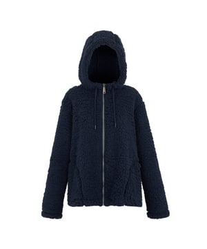 100% Polyester. Fabric: Fluffy, Two Tone Fleece. Design: Plain. 250gsm. Drop Shoulder, Flatlock Stitching. Neckline: Hooded. Sleeve-Type: Long-Sleeved. Hood Features: Grown On Hood. Pockets: 2 Side Pockets. Fastening: Full Zip. Sustainability: Made from Recycled Materials. 8 UK: 32 in. 10 UK: 34 in. 12 UK: 36 in. 14 UK: 38 in. 20 UK: 45 in. 18 UK: 43 in. 16 UK: 40 in.