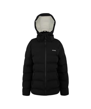 88% Polyester, 12% Elastane. Filling: Feather-Free, Insulated, Synthetic Down. Lining: Polyamide. Fabric: Stretch, Woven. Filling: 300gsm. Outer: 276gsm. Design: Logo, Quilted. Fabric Technology: Breathable, Durable Water Repellent Finish, Waterproof, Windproof. Drainage Channel, Heat Sealed Details, Padded, Taped Seams. Neckline: Hooded. Sleeve-Type: Long-Sleeved. Cuff: Storm Cuff. Hood Features: Grown On Hood, Technical, Toggle Adjuster, Wired Peak. Pockets: 2 Side Pockets, 1 Internal Pocket, Zip. Fastening: Full Zip. Waterproof Rating: 15000mm. 15000g/m²/24hrs. Made from Recycled Materials. 8 UK: 32 in. 10 UK: 34 in. 12 UK: 36 in. 14 UK: 38 in. 20 UK: 45 in. 18 UK: 43 in. 16 UK: 40 in.