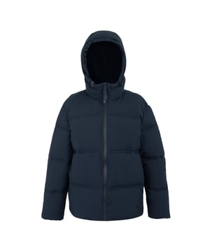 100% Polyester. Filling: Feather-Free, Recycled, Synthetic Down. Fabric: Stretch. Lining: Taffeta. Filling: 240gsm. Outer: 80gsm. Design: Plain. Fabric Technology: Durable Water Repellent Finish, Water Repellent. Neckline: Hooded. Sleeve-Type: Long-Sleeved. Quilted. Hood Features: Grown On Hood, Toggle Adjuster. Pockets: Internal, Zip, 2 Side Pockets, Concealed Zip. Fastening: Full Zip. Waistline: Adjustable, Shockcord. Made from Recycled Materials. 8 UK: 32 in. 10 UK: 34 in. 12 UK: 36 in. 14 UK: 38 in. 20 UK: 45 in. 18 UK: 43 in. 16 UK: 40 in.
