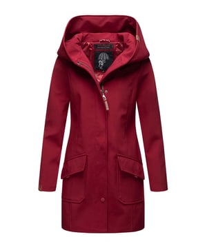 La chaqueta softshell Mayleen de Marikoo combina diseño moderno y funcionalidad. Confeccionada en tejido resistente al agua, protege del viento y la lluvia ligera. El cuello alto y la tapeta adicional con botones ofrecen mayor comodidad. Incluye bolsillos frontales con solapa, bolsillo interior con apertura para cables y detalles de logotipo discretos. Con corte entallado, bordado en la capucha y apliques de piel sintética, esta chaqueta es elegante y práctica – perfecta para el día a día.