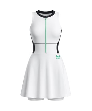 The Castore AMC Women’s Tennis Dress combines elegant design with high-performance fabric. Lightweight and breathable, it’s engineered to keep you comfortable and confident through every match and training session.
Key Features
Material:

High-performance, moisture-wicking fabric for lasting comfort.

Design:

Sleek, minimalist style with subtle AMC and Castore branding.

Fit:

Athletic cut tailored for a flattering silhouette and freedom of movement.

Comfort:

Breathable build regulates body temperature during play.

Durability:

Reinforced stitching ensures long-lasting wear.

Performance:

Stretch construction supports dynamic movement.

Style:

Tennis-inspired design with a modern, sporty edge.

Official Branding:

Features AMC logo from the Andy Murray collaboration.

Versatility:

Suitable for competitive matches, training, or casual active wear.