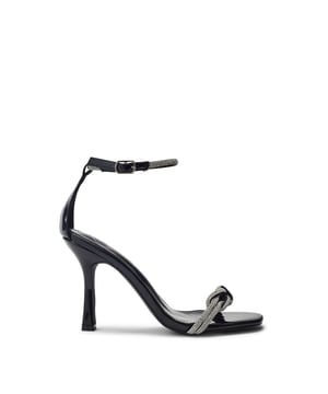 Look your best in Lezara. This occasion sandal features a high heel with an adjustable buckle fastening for a secure fit. The glitz details will add sparkle to your favourite look.