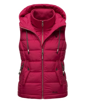El chaleco acolchado Taisaa de Marikoo destaca por su diseño moderno y detalles prácticos. Confeccionado en tejido suave, con acolchado ligero y forro interior polar completo, es ideal para primavera y otoño. Incluye capucha con cordón, cuello doble, varios bolsillos interiores y exteriores y cremalleras resistentes. Un detalle especial para amantes de los animales: un bolsillo integrado para snacks en el interior. Con corte entallado y acabados de calidad, es funcional y elegante a la vez.