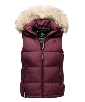 De Eisflöckchen bodywarmer van Marikoo biedt warmte, stijl en functionaliteit. Het zachte materiaal en de warme voering maken hem geschikt voor lente, herfst en winter. Uitgerust met een afneembare capuchon met grote imitatiebontkraag, fleecegevoerde zakken, een binnenzak met rits en een extra netvak. De hoge kraag beschermt tegen wind, terwijl de licht getailleerde pasvorm en logodetails zorgen voor een modieuze look. Een veelzijdige must-have voor elk seizoen.