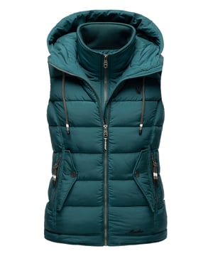De Taisaa bodywarmer van Marikoo combineert stijl met praktische details. Het zachte materiaal, de lichte voering en de volledige fleecevoering maken hem ideaal voor lente en herfst. Voorzien van capuchon met trekkoord, dubbele kraag en meerdere binnen- en buitenzakken. Speciaal voor dierenliefhebbers: een geïntegreerd snackvak in de zak. Met stevige ritsen met logodetail en een licht getailleerde pasvorm is dit vest zowel functioneel als modieus.