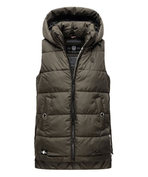 De Zarinaa bodywarmer van Marikoo biedt een trendy look en praktische functies. Het zachte materiaal en de lichte voering maken hem ideaal voor de lente en herfst. Uitgerust met afneembare capuchon met trekkoord, hoge kraag, lange ritsen aan de zijkant voor bewegingsvrijheid en meerdere zakken, waaronder een binnenvak. Dankzij de licht getailleerde pasvorm, subtiele logodetails en langere achterkant is dit een veelzijdig en stijlvol vest.