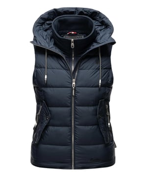 De Taisaa bodywarmer van Marikoo combineert stijl met praktische details. Het zachte materiaal, de lichte voering en de volledige fleecevoering maken hem ideaal voor lente en herfst. Voorzien van capuchon met trekkoord, dubbele kraag en meerdere binnen- en buitenzakken. Speciaal voor dierenliefhebbers: een geïntegreerd snackvak in de zak. Met stevige ritsen met logodetail en een licht getailleerde pasvorm is dit vest zowel functioneel als modieus.