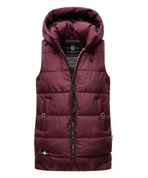 De Zarinaa bodywarmer van Marikoo biedt een trendy look en praktische functies. Het zachte materiaal en de lichte voering maken hem ideaal voor de lente en herfst. Uitgerust met afneembare capuchon met trekkoord, hoge kraag, lange ritsen aan de zijkant voor bewegingsvrijheid en meerdere zakken, waaronder een binnenvak. Dankzij de licht getailleerde pasvorm, subtiele logodetails en langere achterkant is dit een veelzijdig en stijlvol vest.