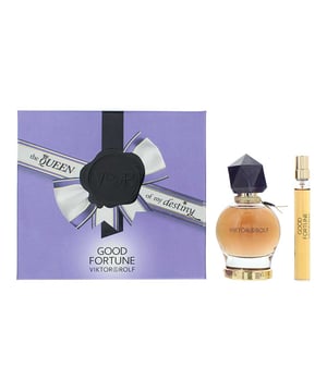 Viktor and Rolf Good Fortune Gift Set, featuring a 50ml Eau de Parfum and a convenient 10ml travel-sized Eau de Parfum is an uplifting fragrance captures the essence of good luck and positivity through a vibrant and luminous blend of notes that inspire joy and confidence.

Good Fortune opens with sparkling bergamot and refreshing pear, leading into a blooming heart of peony and jasmine that exudes femininity and grace. The scent settles on a warm, comforting base of cashmere wood and white musk, leaving a soft, sensual trail that lingers beautifully on the skin.

Top Notes: Bergamot, Pear
Heart Notes: Peony, Jasmine
Base Notes: Cashmere Wood, White Musk

How to Apply

Spray onto pulse points such as wrists, neck, and behind the ears. 

Apply to clean, dry skin for maximum longevity and intensity.