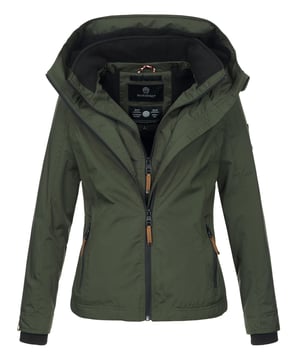 Die Marikoo Übergangsjacke Erdbeere aus der Mountain Kollektion ist der perfekte Begleiter für die Übergangszeit. Das hochwertige Polyester-Obermaterial und das warme Fleece-Innenfutter (nicht in den Ärmeln) sorgen für Komfort und Schutz. Der hoch schließende Doppelkragen schützt individuell vor Wind und Kälte, während die gefütterte Kapuze zusätzliche Wärme bietet. Zwei Außentaschen mit Fleecefutter, eine Innentasche mit Kopfhörerausgang und elegante Kunstleder-Details machen die Jacke funktional und modern zugleich. Mit leicht tailliertem Schnitt und Rippbündchen angenehm zu tragen.
Material: Oberstoff/Futter/Wattierung 100% Polyester.