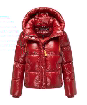 Die Marikoo Skyraa Winter Steppjacke bringt urbanen Glanz in kalte Tage. Das leicht glänzende Obermaterial und die moderne Steppung sorgen für einen sportlich-eleganten Look, perfekt für Alltag und Reisen. Eine abnehmbare Kapuze mit langen Kordelzügen, hochschließender Kragen und warm gefütterte Fleece-Taschen bieten Schutz und Komfort. Innenliegender Gummizug im Saum sowie elastische Armabschlüsse sorgen für optimale Passform. Praktische Reißverschluss-Innentaschen ergänzen die funktionale Ausstattung. Erhältlich in 7 Farben und Größen XS–XXL. Furfree.