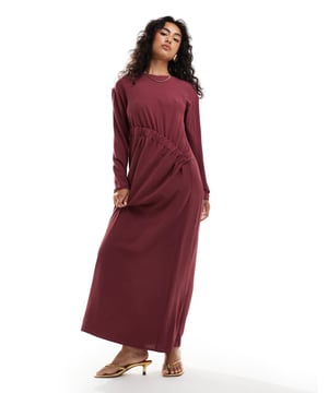Dresses by ASOS DESIGN Too good to only wear once Crew neck Asymmetric waist detail Long sleeves Regular fitSold By: Asos