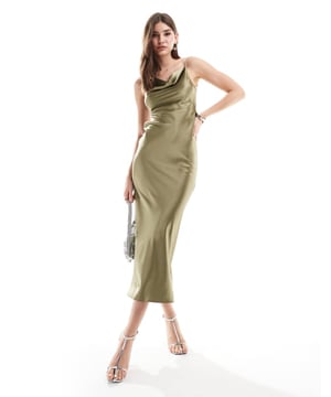 Dresses by Miss Selfridge Let's hear it for the dress Cowl neck Adjustable straps Open, tie back Regular fitSold By: Asos