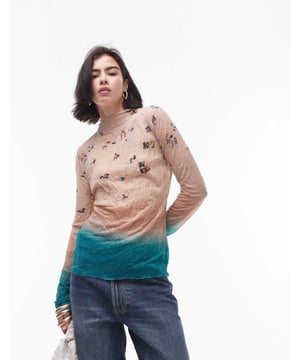 Tops by Topshop This is Topshop Landscape print High neck Long sleeves Regular fitSold By: Asos