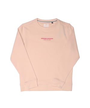 Juniors Weekend Offender Sweatshirt in blush.- Geribde crewneck.- Raglanmouwen.- Comfort rib manchetten en zoom.- Branding op de borst.- Normale pasvorm.- 100% Katoen.- Ref: KIDSSW1A03P