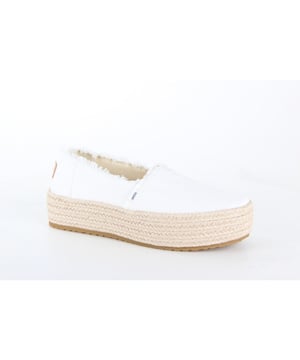 
Toms 10019820  instappers sportief dames in de kleur wit materiaal textiel maat 37 (6,5) binnenvoering Textiel materiaal zool Rubber