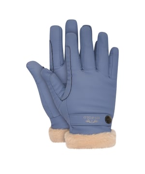 
Modieuze handschoen met zacht en warm kunstbont bij de pols. Met metalen HV Polo munt bij het bandje. Shell: 50% polyester, 50% polyurethane
Lining: 100% polyester fleece
