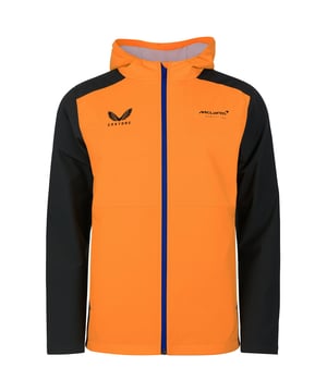 The Castore x McLaren Formula Team Men’s Orange Water Resistant Jacket combines high-performance design with bold team style. Built with a durable water-resistant finish, it keeps you protected while showing your support for McLaren both trackside and beyond.

Key Features

Material:

Technical, water-resistant fabric for lightweight protection.

Design:

Vibrant orange finish with official McLaren Formula Team detailing.

Fit:

Athletic cut designed for comfort and mobility.

Closure:

Full zip front with secure fastening.

Comfort:

Breathable construction prevents overheating.

Durability:

Reinforced stitching ensures long-lasting performance.

Style:

Motorsport-inspired outerwear with a modern edge.

Official Branding:

Features authentic Castore and McLaren Formula Team logos.

Versatility:

Ideal for race days, outdoor wear, or casual everyday outfits.
