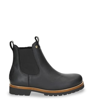 Die Beny Igloo C1 Chelsea Boots von Panama Jack bieten zeitlosen Stil und wintertaugliche Performance. Aus wasserdichtem Nappaleder gefertigt und mit echtem Naturfell gefüttert, sorgen sie für Wärme, Haltbarkeit und Komfort. Eine robuste Gummisohle sorgt für Stabilität und macht sie ideal für Abenteuer bei kaltem Wetter. Wichtige Eigenschaften: Obermaterial aus hochwertigem, wasserdichtem, gefettetem Nappaleder Klassisches Chelsea-Boot-Design Futter aus echtem Naturfell für Wärme Herausnehmbare, gepolsterte Innensohle aus Polyurethan Strapazierfähige Laufsohle aus Naturkautschuk mit starkem Halt 4 cm stützende Absatzhöhe 13 cm Schaft für Knöchelschutz Einfach anzuziehen mit seitlichen elastischen Einsätzen Wintertauglich und in Spanien gefertigt Nachhaltige Handwerkskunst mit hochwertigen Materialien